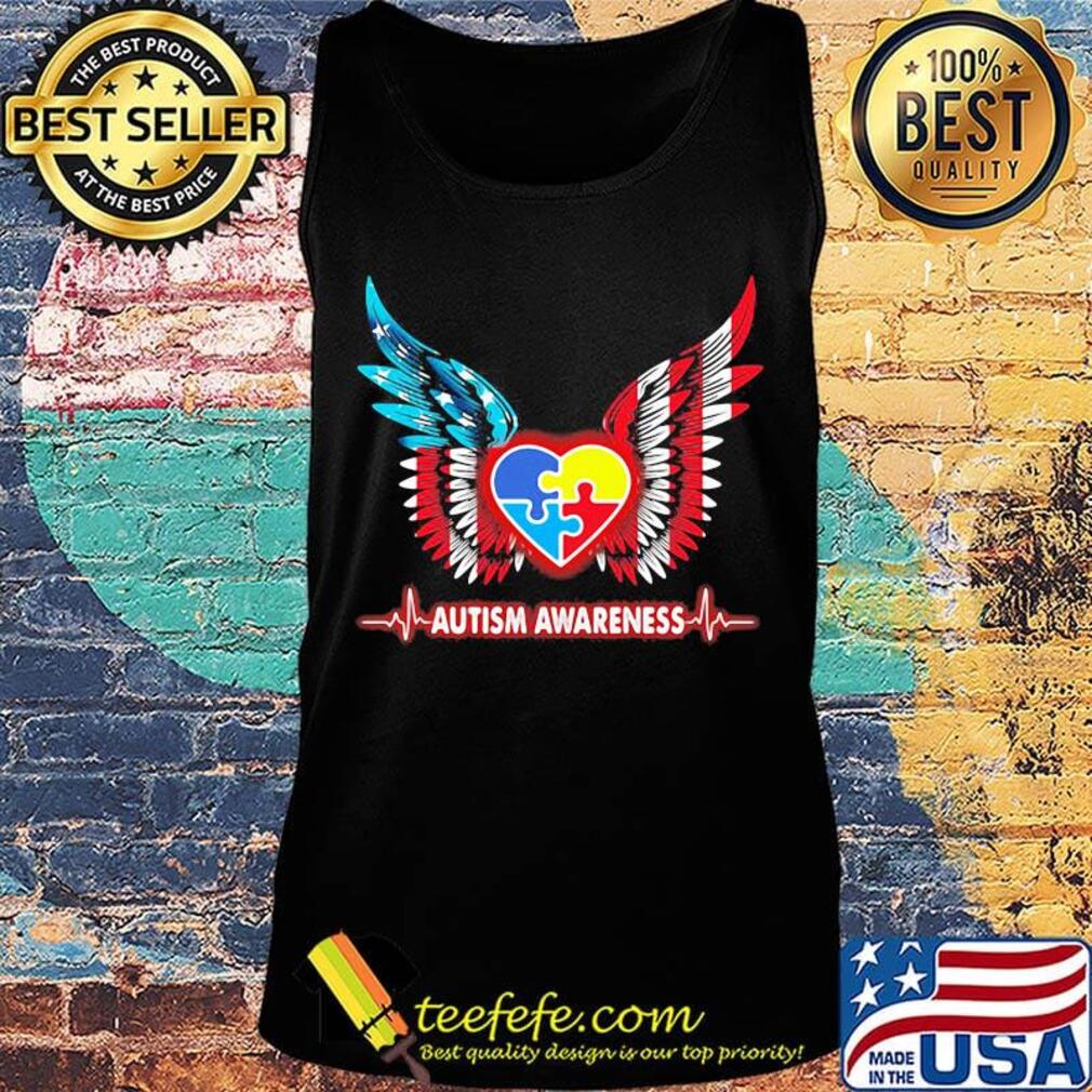 Autism Awareness Heart Wing Shirt Tank top Autism Awareness Heart Wing Shirt Tank top