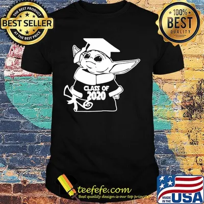 Baby yoda graduate class of 2020 shirt