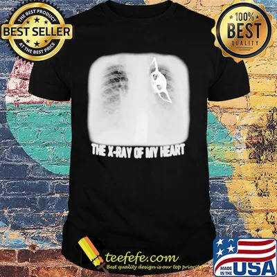 Baby yoda the x-ray of my heart shirt