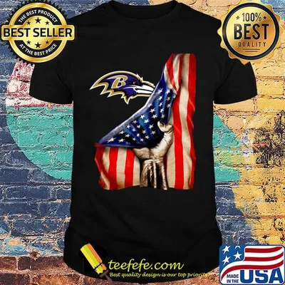 Baltimore ravens american flag independence day shirt