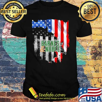 Barnes and noble american flag independence day shirt