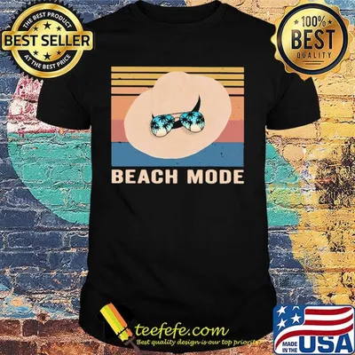 Beach mode hat vintage retro shirt