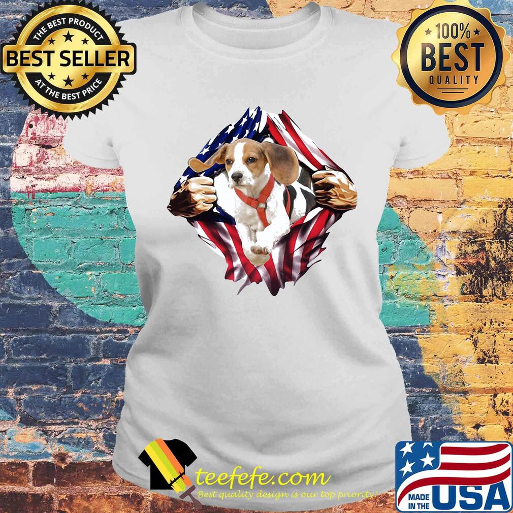 Beagle On The Flag Independence Day Shirt Laides tee Beagle On The Flag Independence Day Shirt Laides tee