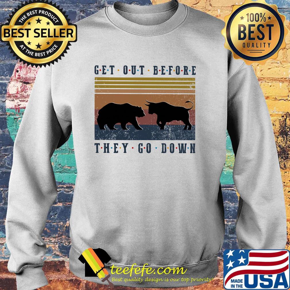 Bear and buffalo get out before they go down vintage retro s Sweater Bear and buffalo get out before they go down vintage retro s Sweater