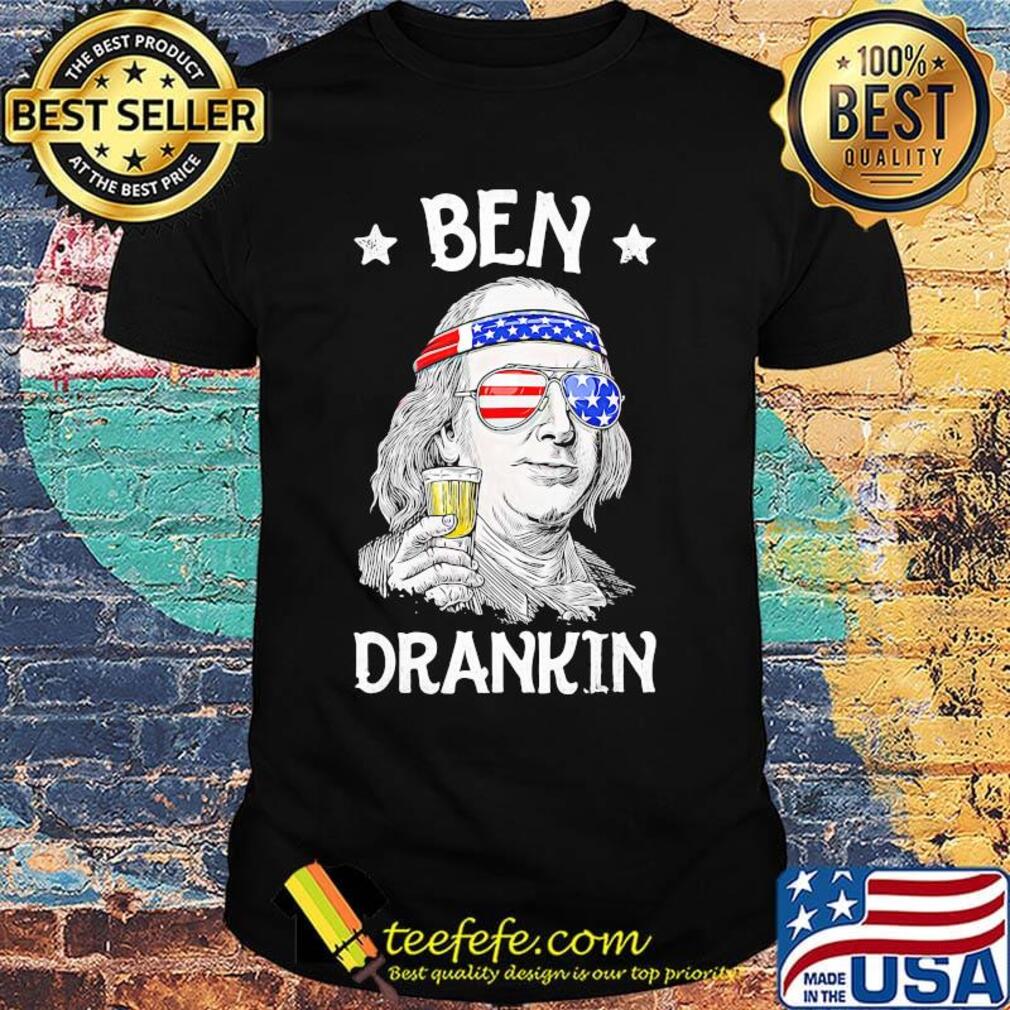 Ben drankin wine American flag veteran Independence day shirt