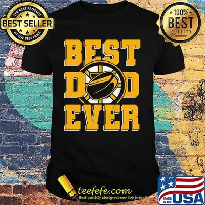 Best dad ever boston ice hockey dad happy father's day shirt