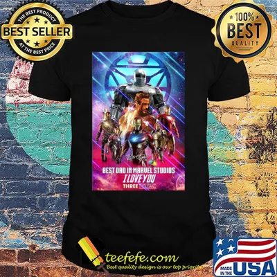 Best dad in marvel studios I love three thousand signature light shirt
