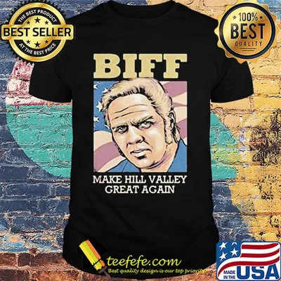 Biff make hill valley great again american flag independence day shirt
