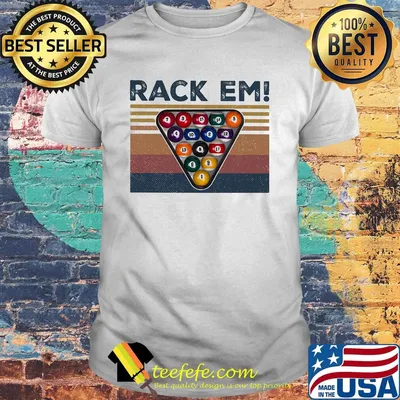 Billiard rack em vintage retro shirt