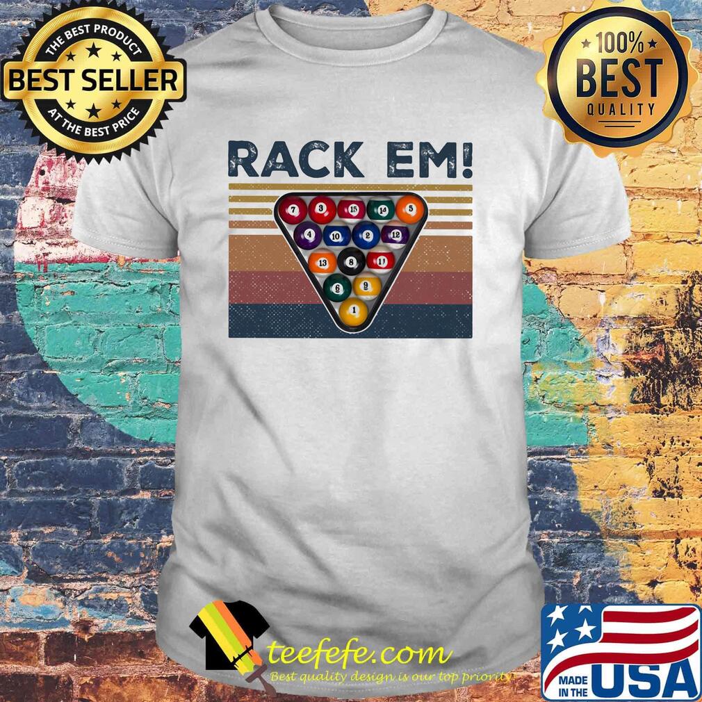 Billiard rack em vintage retro shirt