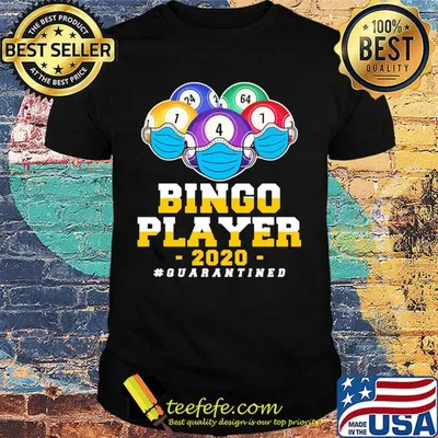 Bingo player 2020 quarantined mask shirt