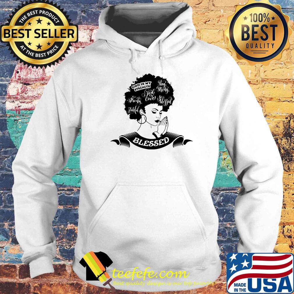 Black afro woman pray blessed s Hoodie Black afro woman pray blessed s Hoodie