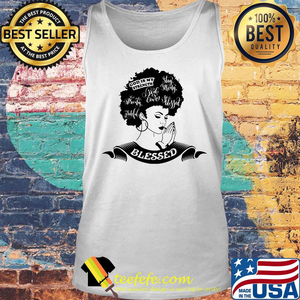 Black afro woman pray blessed s Tank top Black afro woman pray blessed s Tank top
