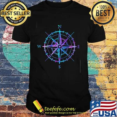 Black compass funny classic shirt