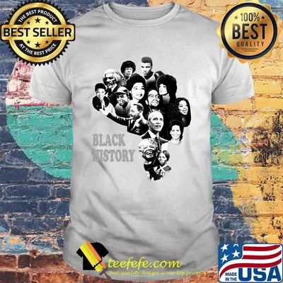 Black history america map black lives matter shirt