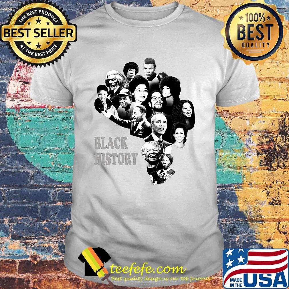Black history america map black lives matter shirt