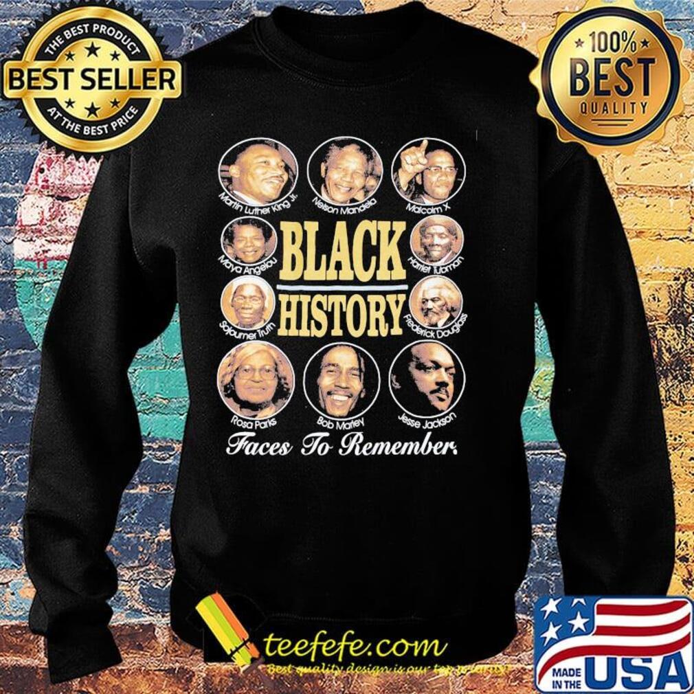 Black history faces to remember malcolm x rosa paris bob marley jesse jackson s Sweater Black history faces to remember malcolm x rosa paris bob marley jesse jackson s Sweater