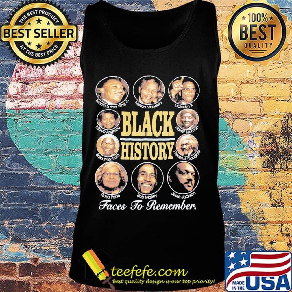 Black history faces to remember malcolm x rosa paris bob marley jesse jackson s Tank top Black history faces to remember malcolm x rosa paris bob marley jesse jackson s Tank top