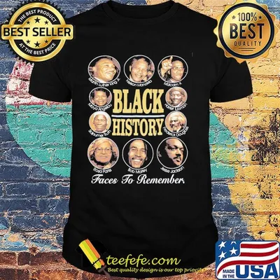 Black history faces to remember malcolm x rosa paris bob marley jesse jackson shirt