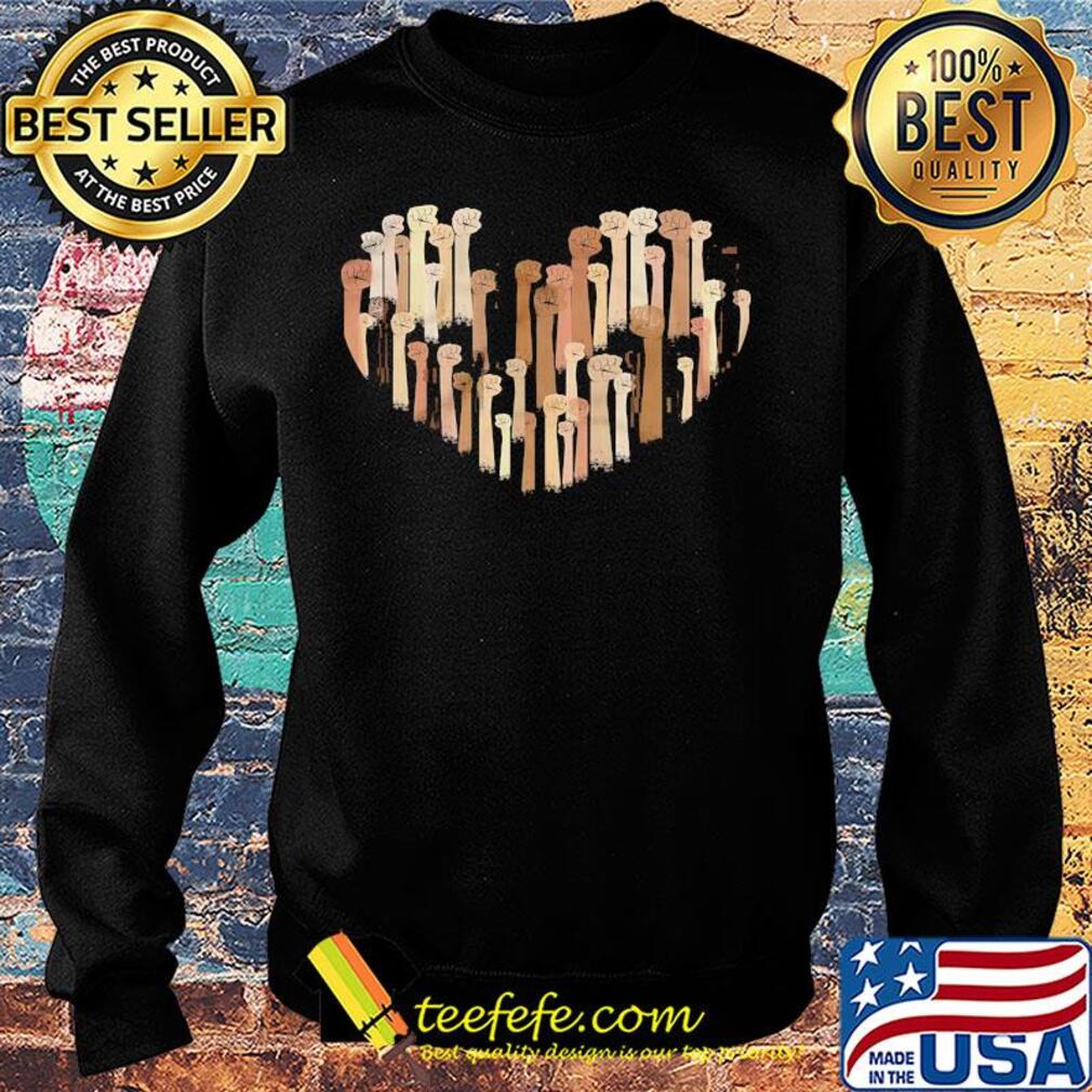 Black history month fist hand equality heart s Sweater Black history month fist hand equality heart s Sweater