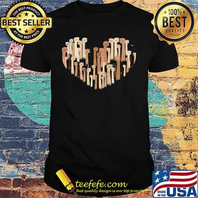 Black history month fist hand equality heart shirt