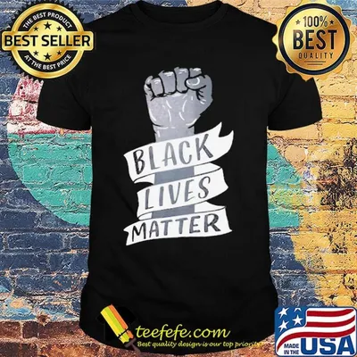 Black lives matter hand shirt