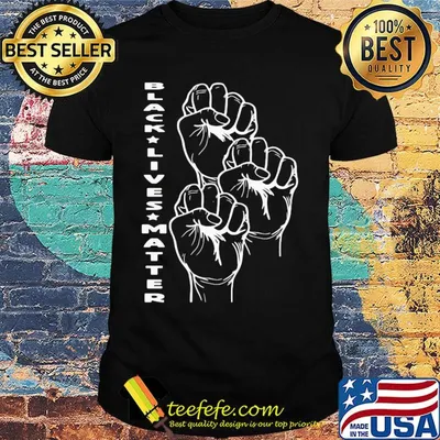 Black lives matter hand shirt