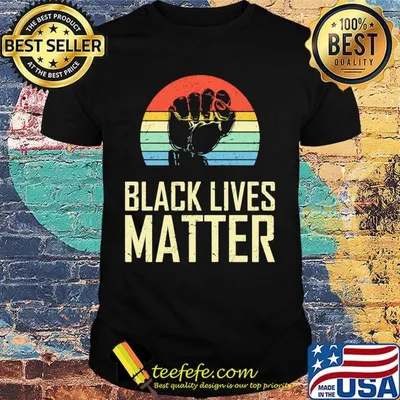 Black lives matter hand vintage retro shirt