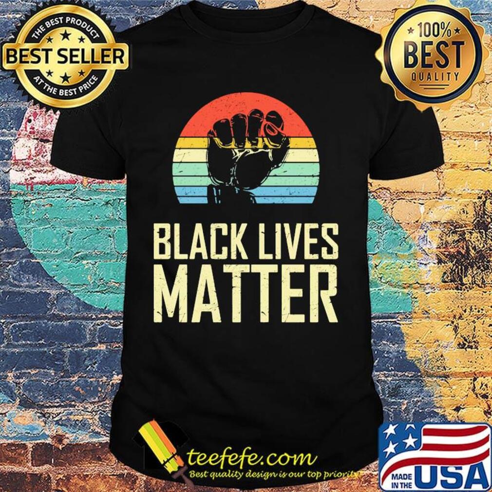 Black lives matter hand vintage retro shirt