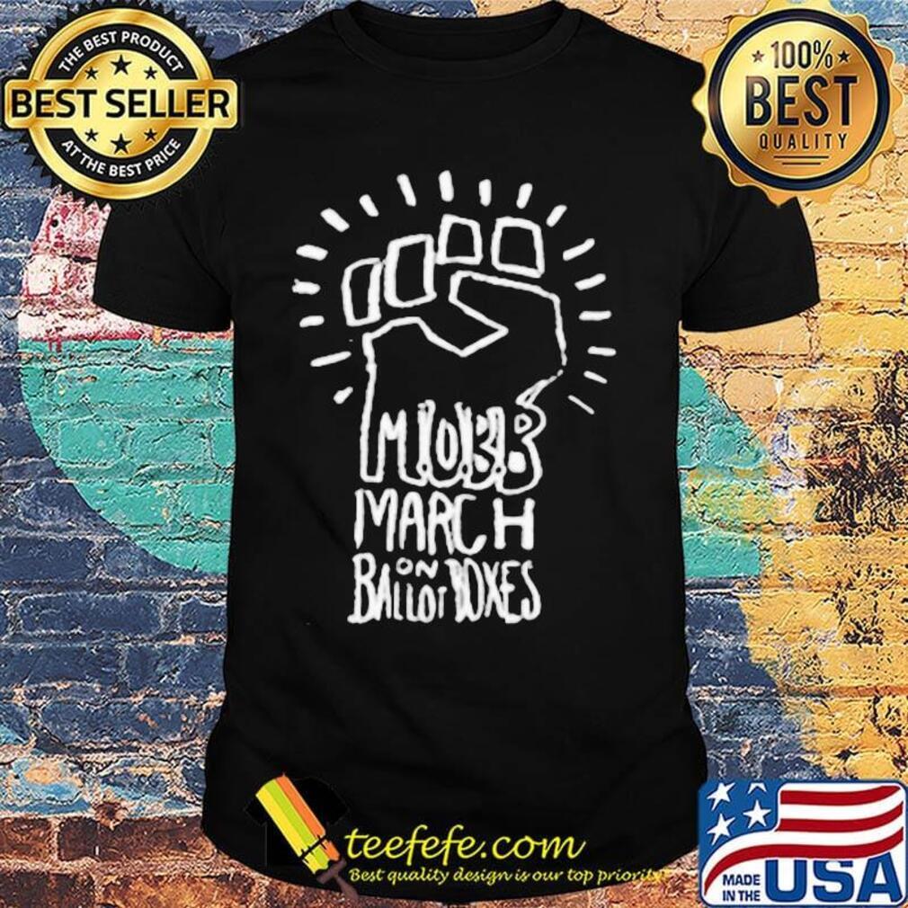 Black lives matter mobb march ballot boxes shirt