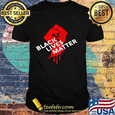 Black lives matter red blood shirt