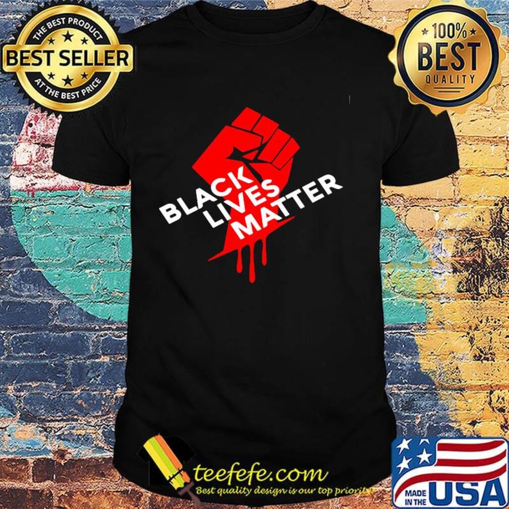 Black lives matter red blood shirt