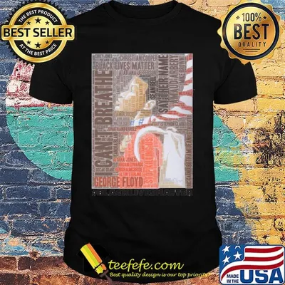 Black man i can't breathe black lives matter shirt