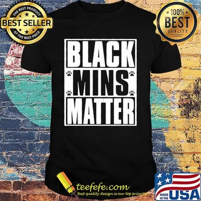 Black mins matter paws shirt
