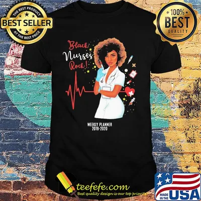 Black nurse rock weekly planner 2019 2020 shirt