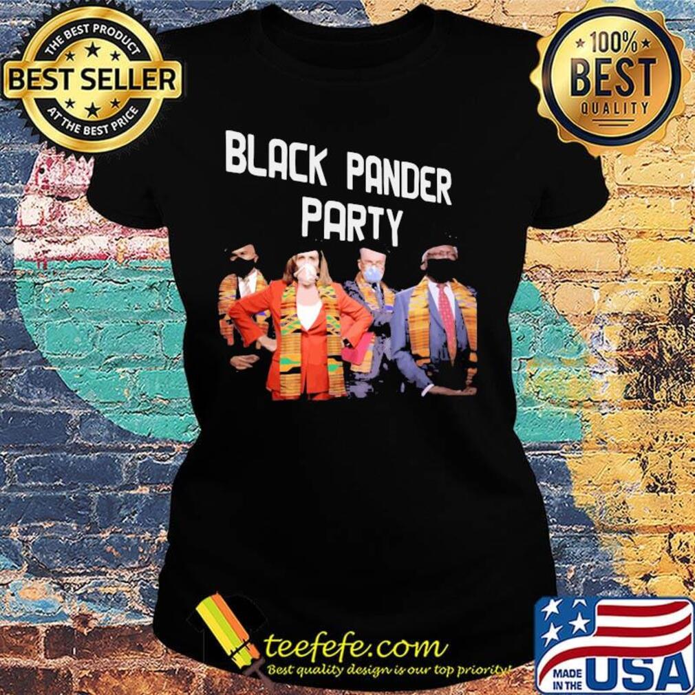 Black pander party mask s Ladies tee Black pander party mask s Ladies tee