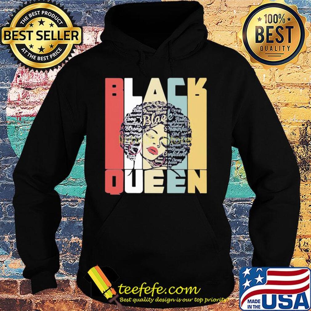 Black queen retro colors s Hoodie Black queen retro colors s Hoodie