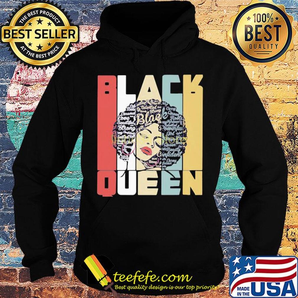 Black queen vintage retro s Hoodie Black queen vintage retro s Hoodie