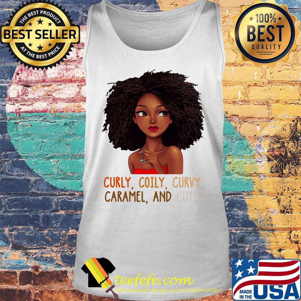 Black woman curly coily curvy caramel and cutie s Tank top Black woman curly coily curvy caramel and cutie s Tank top