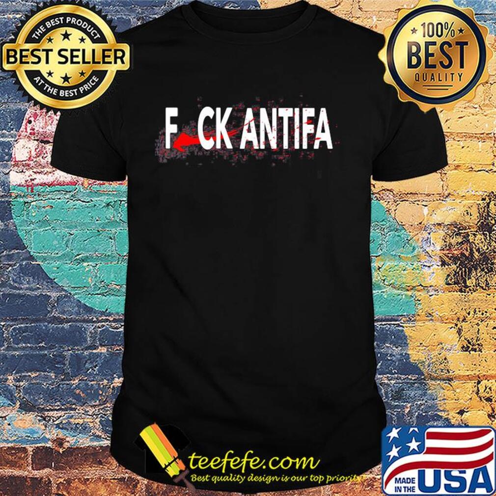 Blood fuck antifa black shirt