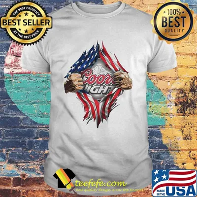 Blood insides coors light american flag independence day shirt