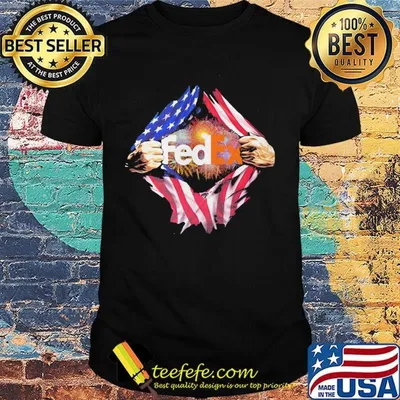 Blood insides fedex firework american flag independence day shirt
