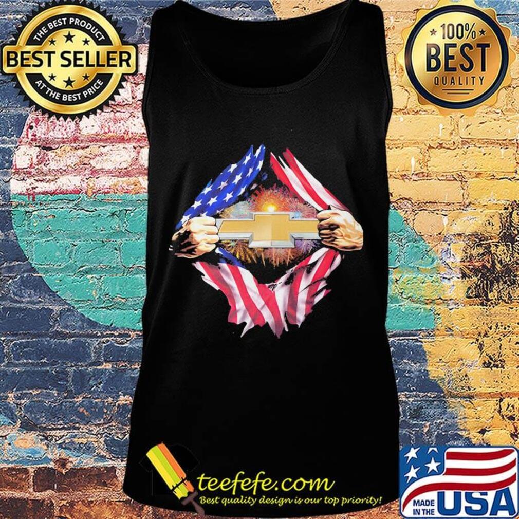 Blood insides general motors firework american flag independence day s Tank top Blood insides general motors firework american flag independence day s Tank top