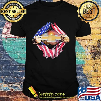 Blood insides general motors firework american flag independence day shirt