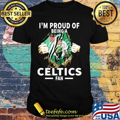 Blood insides I'm proud of being a boston celtics fan shirt