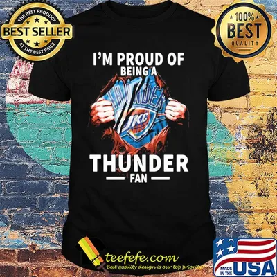 Blood insides I'm proud of being a oklahoma city thunder fan shirt