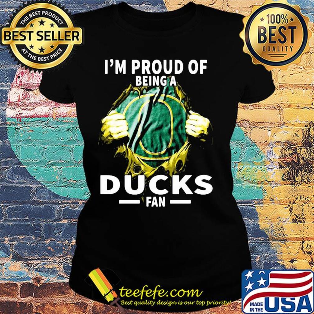 Blood insides I'm proud of being a oregon ducks fan s Ladies tee Blood insides I'm proud of being a oregon ducks fan s Ladies tee