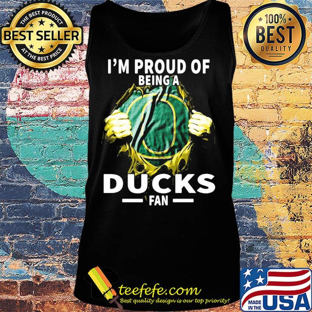 Blood insides I'm proud of being a oregon ducks fan s Tank top Blood insides I'm proud of being a oregon ducks fan s Tank top