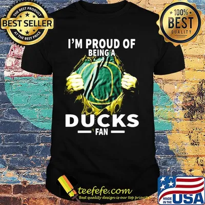 Blood insides I'm proud of being a oregon ducks fan shirt
