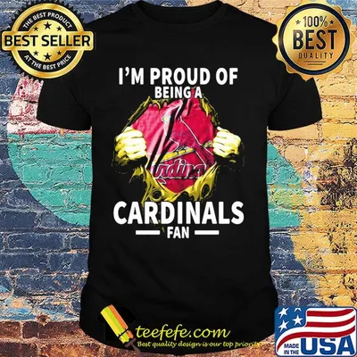 Blood insides i'm proud of being a st. Louis cardinals fan shirt